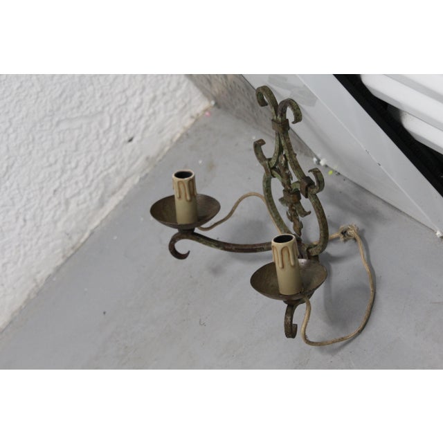 Vintage Royal Lily Decor Wall Lamps, 1950s, Set of 2 For Sale - Image 14 of 18