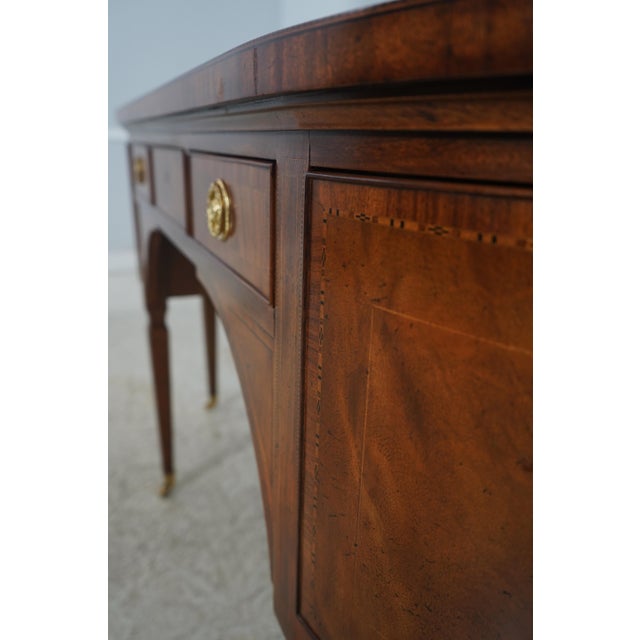 1990s Baker Stately Homes Inlaid Mahogany Sideboard For Sale - Image 16 of 18
