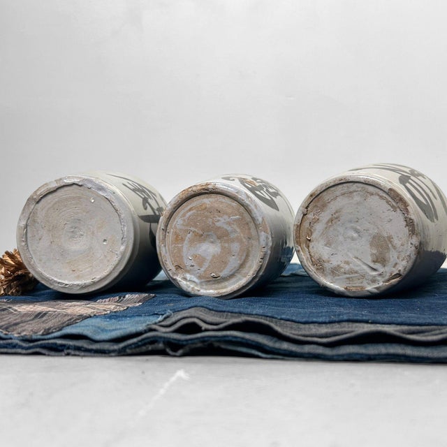 Japanese Sake Jars, 1930s, Set of 3 For Sale - Image 11 of 12