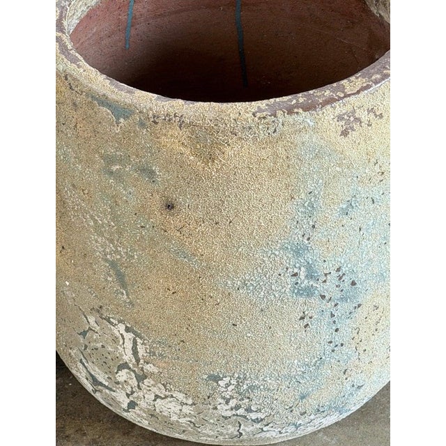 Mid 20th Century Pair of Monumental 20th Century Terra Cotta Garden Urns For Sale - Image 5 of 10