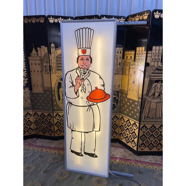 Illuminated Restaurant Sign Paul Bocuse For Sale - Image 5 of 7