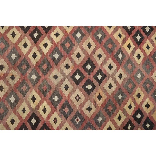 Afghan Kilim Rug, 1950s For Sale - Image 6 of 11