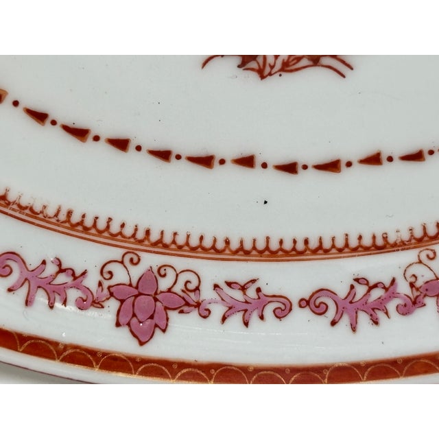 Nouvelle Compagnie Des Indes Apponyi Purple Porcelain Serving Dish, Hand-Painted For Sale - Image 4 of 12