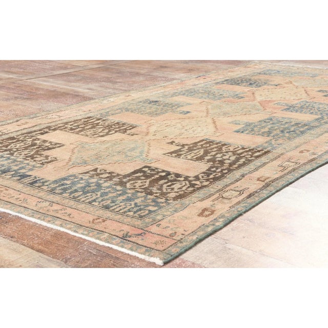 Textile Early 20th Century Antique Persian Malayer Rug - 03'11 X 07'10 For Sale - Image 7 of 9