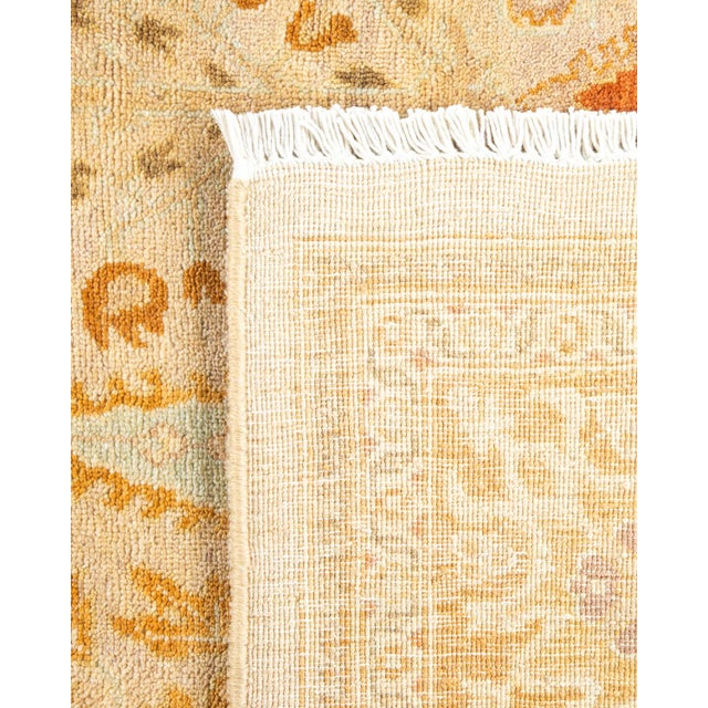 2000 - 2009 Eclectic, One-of-a-Kind Hand-Knotted Area Rug - Ivory, 6' 1" x 8' 10" For Sale - Image 5 of 8