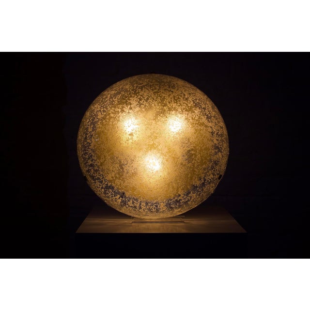 Round Murano Glass Pendant Light, 1970s For Sale - Image 3 of 6