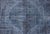 Vintage Hand Knotted Turkish Overdyed Oushak Rug in Dark Blue and Charcoal For Sale - Image 9 of 12