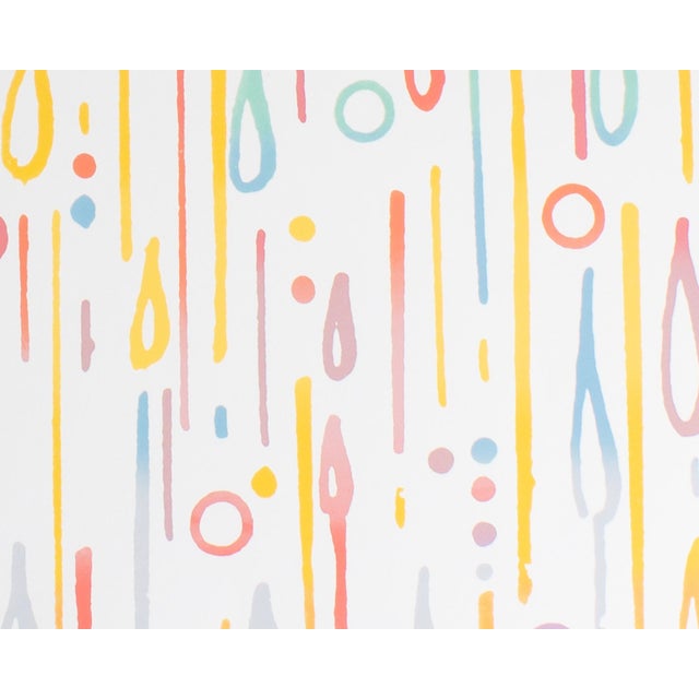 Postmodern 1987 “Shower Curtain” Serigraph Print by Roger Benedetti For Sale - Image 3 of 8