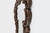 Brown Baroque Mirror with Hand Carved Oak Ornated Frame, France, 1950s For Sale - Image 8 of 11