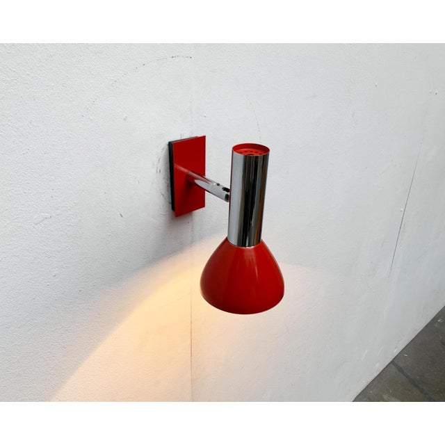 Mid-Century Modern German Space Age Wall Lamp from Hustadt Leuchten, 1960s For Sale - Image 4 of 18