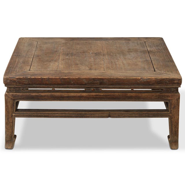 This low, square table is a truly stunning piece from Shanxi, China that dates back to around the 1880s. Made of elm wood,...