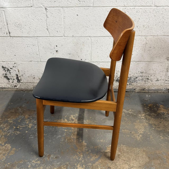 Mid 20th Century Set of 4 Danish Modern Teak Back Dining Chairs, Farstrup Mobler Circa 1960s For Sale - Image 5 of 7