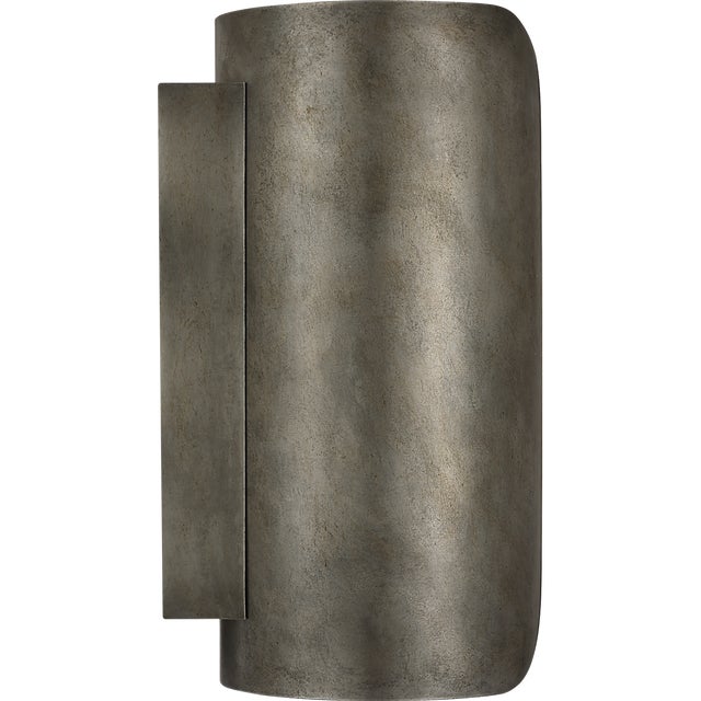 Armise 14" Sconce in Mottled Pewter with Alabaster Designer: Anne-Marie Barton Finish: Mottled Pewter Height: 14" Width:...