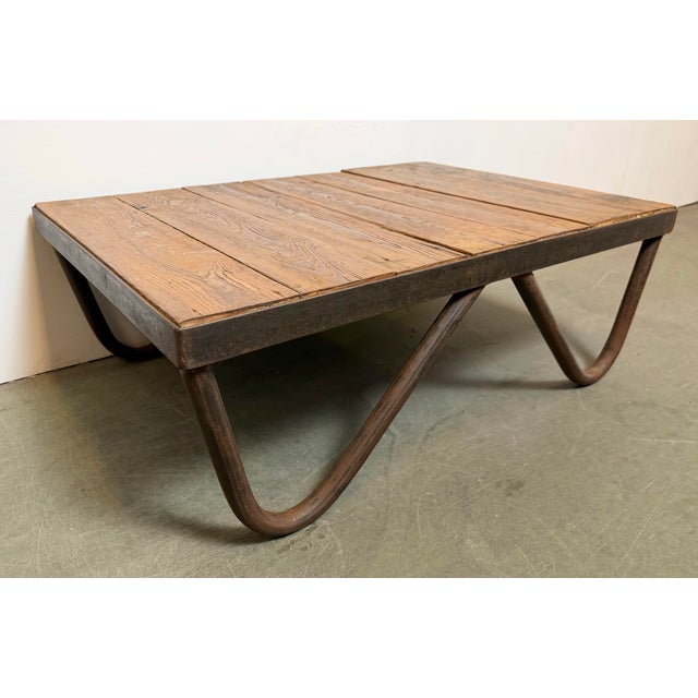 1960s Vintage Industrial Coffee Table, 1960s For Sale - Image 5 of 18