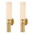 Corbett Lighting Ronda Vintage Brass Light Wall Sconce - a Pair For Sale