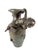 An exceptional French Art Nouveau figural patinated solid bronze vase featuring a beautifully sculpted, playful nude boy...