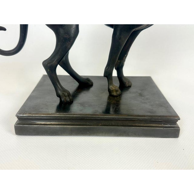 French Cast Iron Greyhound Figurine, 1900s For Sale - Image 16 of 17