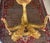 Gold Vintage Hollywood Regency Gold Koi Fish With Round Glass Top Dining Table For Sale - Image 8 of 8