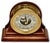 American Fine Vintage Mid 20th Century Brass & Mahogany Ships Barometer & Thermometer by Esteemed Boston Maker "Chelsea" For Sale - Image 3 of 18