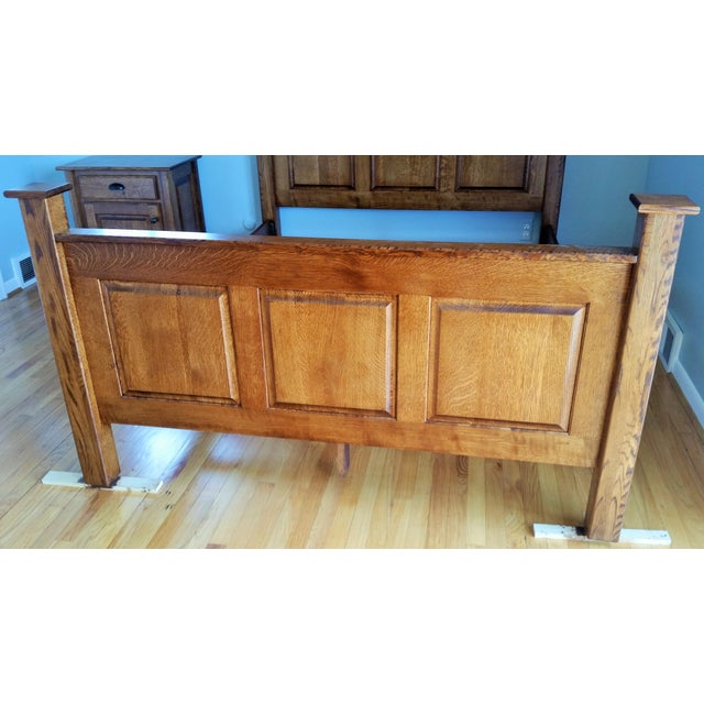 Amish Handcrafted Mission Style Headboard & Footboard Queen Bed Frame