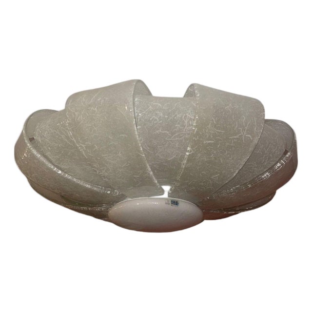 Vintage Murano Graniglia Glass Flush Mount by Aureliano Toso. Italy, 1960's. For Sale
