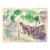 1940s Grace Spongberg Horse and Carts, Quebec Canada Drawing For Sale
