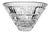 Mikasa Times Square Lead Crystal Centerpiece Bowl 10.75", Japan, C. 2001–2004 For Sale