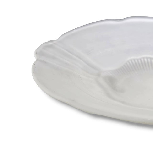 Lancaster Glass Depression Era Bowl Kay's Line Satin 3 Toed Bowl For Sale In San Francisco - Image 6 of 13