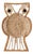 Vintage Woven Owl Wall Hanging For Sale