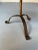 Spanish Vintage Inspired Spanish Gilt Iron Drinks Table With Rolled Rim and Hammered Tripod Base For Sale - Image 3 of 14