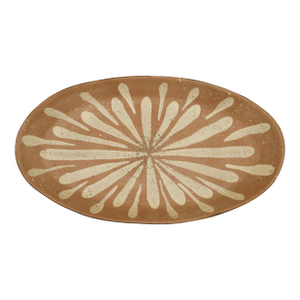 Signed Jobi Studio Pottery Oval Platter, Cape Cod, Mid-Century Modern
