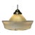 American Glass and Brass 1960's Pendant Fixture For Sale