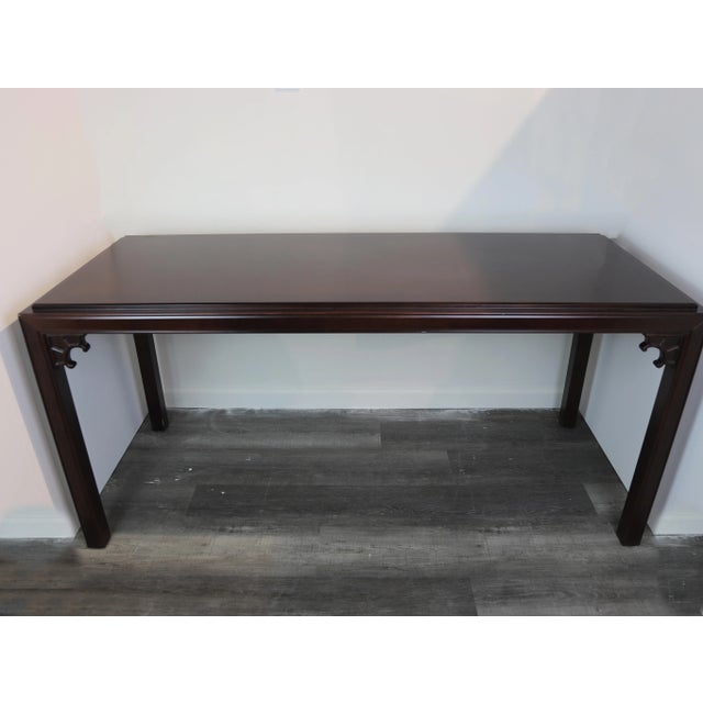 Vintage Mahogany Imitation Ming Dynasty Style Console Table For Sale - Image 10 of 11