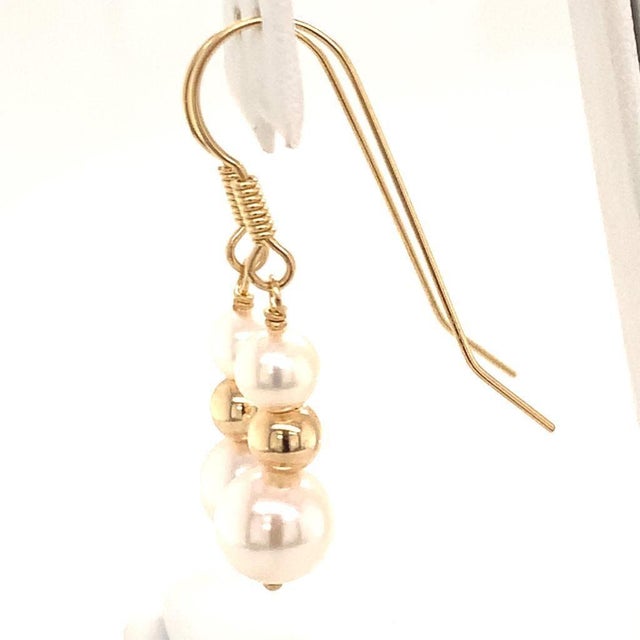Akoya Pearl Earrings 14 Karat Gold Certified For Sale - Image 17 of 17