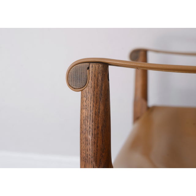 Douglas Heaslett Brown Saltman Safari Sling Lounge Chair For Sale - Image 11 of 15