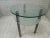 Vintage Glass and Chrome Side Table, 1980s For Sale - Image 9 of 13