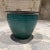 Vintage Modern Aqua Blue Planter For Sale In San Diego - Image 6 of 9