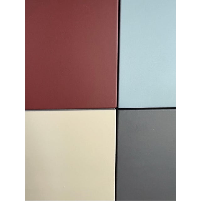 Dark Gray William Finlayson Jr. Acrylic on Wood Assemblage Titled: "A.B.C. 5” 2024 For Sale - Image 8 of 9