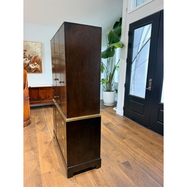 1970s Milo Baughman for Directional Custom Collection Campaign Gentleman’s Armoire For Sale - Image 6 of 18