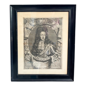 18th Century Engraving of a Historical Figure