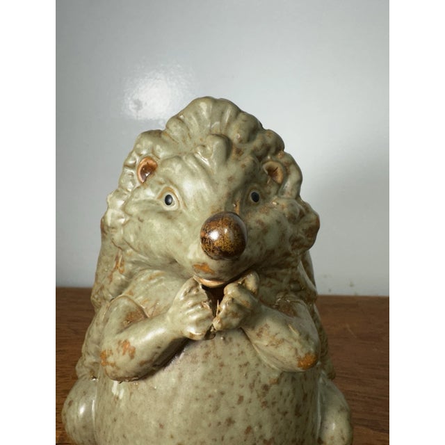 Hedgehog Figurine Vintage Ceramic Animal Statue Woodland Collectible For Sale In Philadelphia - Image 6 of 8