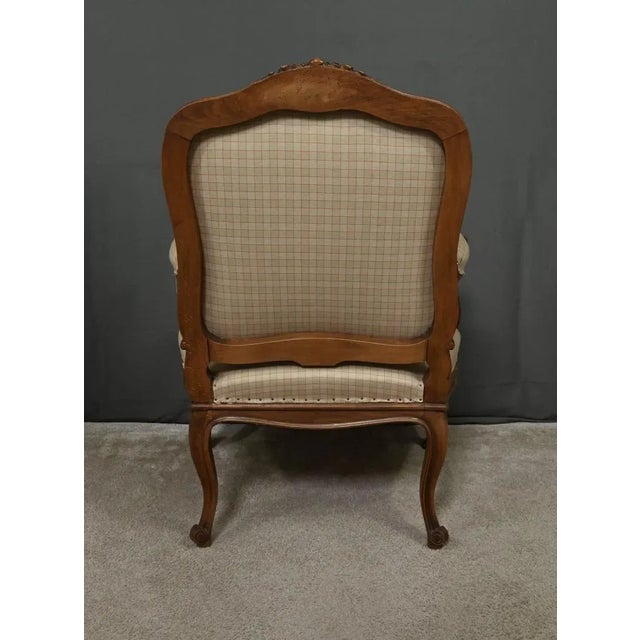 Louis XV Style Beechwood Armchair, Mid-19th Century For Sale - Image 12 of 16