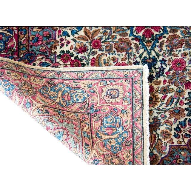 Late 20th Century Early 20th Century Persian Kirman Rug For Sale - Image 5 of 16