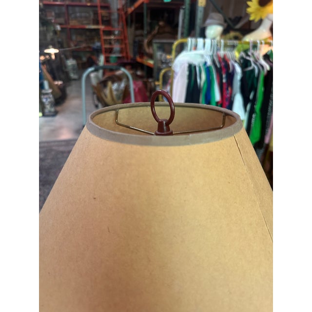 1970s Mid-Century Modern Wooden Golfer Standing Floor Lamp For Sale - Image 4 of 10