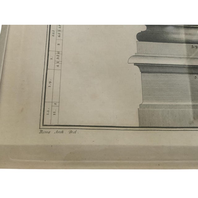 Classical Roman 18th Century Copper Plate Engraving Ruins of Palmyra Grand Architectural Folio Plate VIII by P. Fourdrinier After Giovanni Battista Borra For Sale - Image 3 of 7