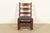 Mission Gustav Stickley Antique Mission Oak Arts & Crafts Ladder Back Rocking Chair, Circa 1910 For Sale - Image 3 of 12