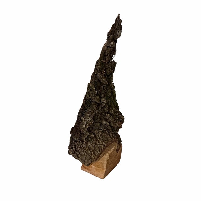 Vintage One of a Kind Handmade Live Edge Tramp, Folk Art Tree Model For Sale - Image 6 of 8