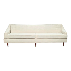 Mid 20th Century Tufted White 'Matador' Mid Century Sofa Attributed to Aage Christiansen