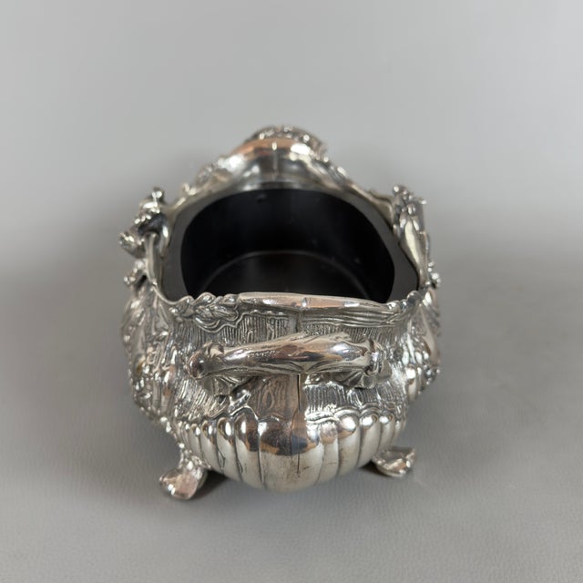 Vintage 20th Century Louis XV Silvered Bronze Planter For Sale - Image 3 of 12