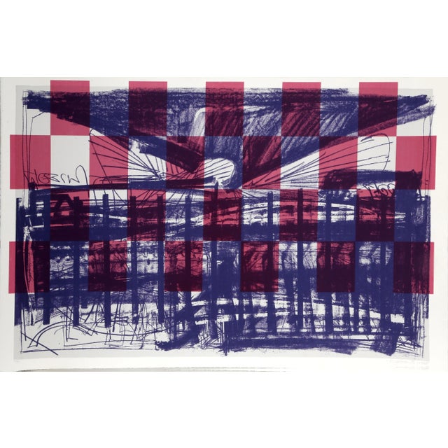 Abstract Moshe Kupferman, Untitled Ii, Silkscreen For Sale - Image 3 of 3